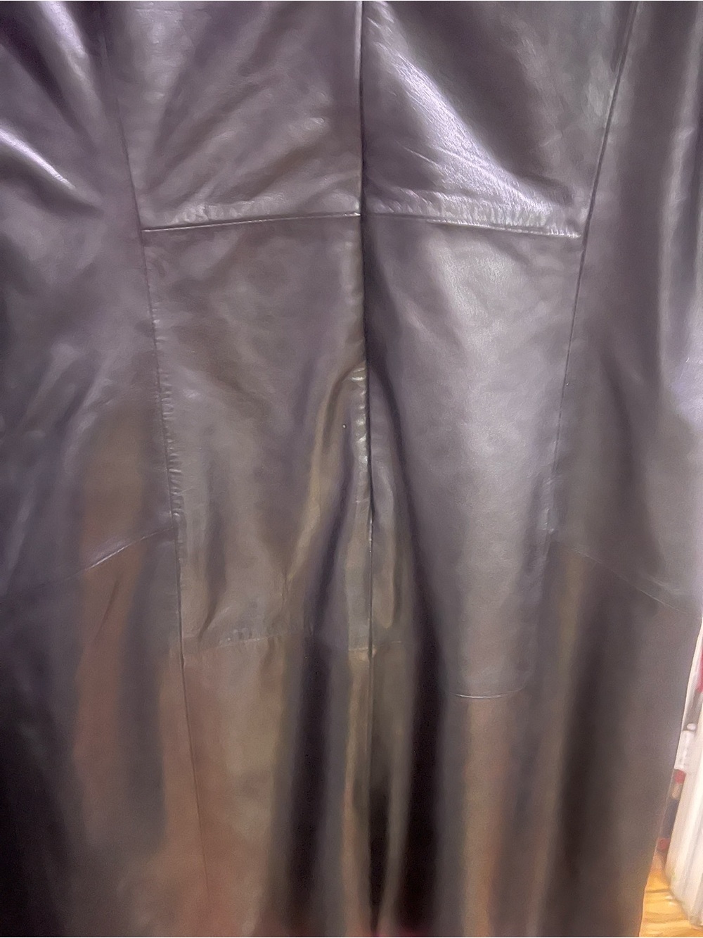 Black Leather Short-Sleeve Dress Jacket - Picture 5 of 13